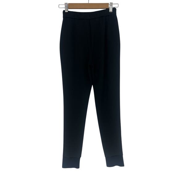 Theory Black Slouchy Double-Knit Jogger Pants - Picture 11 of 14